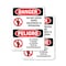 Signmission Do Not Enter When Equipment Is Bilingual Danger Sign, Plastic, 7in W x 10in L, 2PK OS-2PACK-DS-P-710-VS-1138 - alternate 1